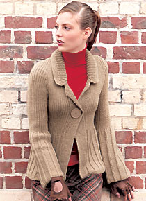tricot expliqu� :<br>veste trap�ze