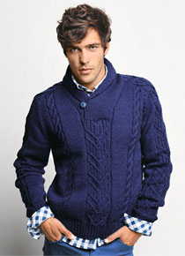 pull col châle