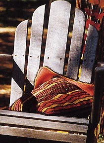 coussin au crochet