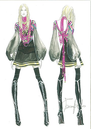 Madonna en robe mousseline garnie de rubans multicolores par Riccardo Tisci pour Givenchy Haute Couture Madonna en robe mousseline garnie de rubans multicolores par Riccardo Tisci pour Givenchy Haute Couture