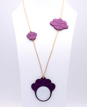 Loupe Camélia sur chaîne sautoir, Filao Paris Loupe Camélia sur chaîne sautoir, Filao Paris