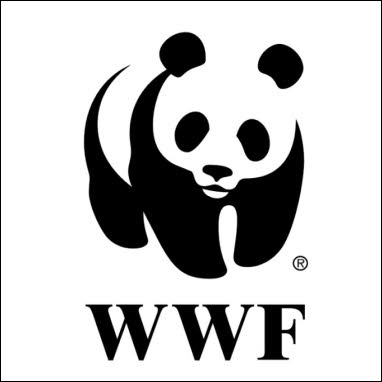 Le Panda, emblème du WWF. Le Panda, emblème du WWF.