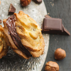 Petits sablés ganache chocolat