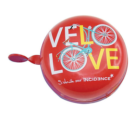 Sonnette 'Vélo Love' INCIDENCE Sonnette 'Vélo Love' INCIDENCE