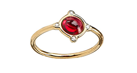 Couleur rouge : anneau 'Cardinale' Garaude Couleur rouge : anneau 'Cardinale' Garaude