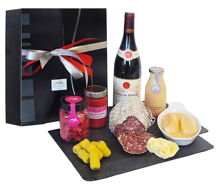 Couleur rouge : panier gourmand Pignol Couleur rouge : panier gourmand Pignol