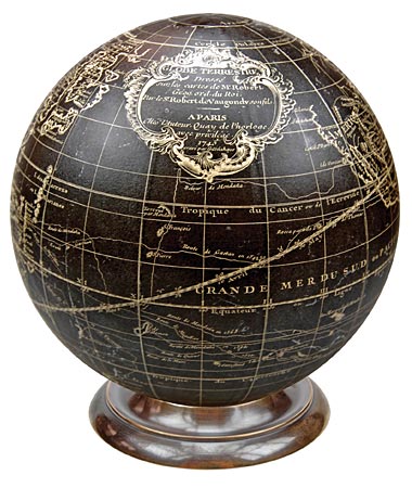 Glode mappemonde et son support Résonances