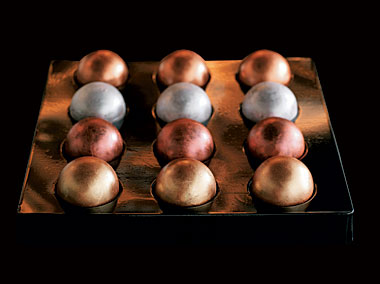 12 boules de Noël en chocolat Monoprix