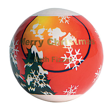 Boule de Noël Bath Fizzer Monoprix