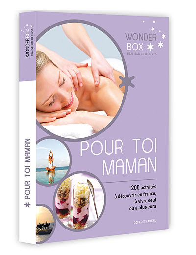 Coffret-cadeaux 'pour toi maman' de Wonderbox Coffret-cadeaux 'pour toi maman' de Wonderbox