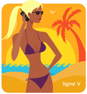 silhouette ligne V