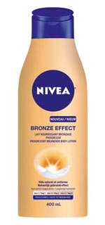 Lait nourrissant bronzage progressif Bronze Effect de NIVEA. Lait nourrissant bronzage progressif Bronze Effect de NIVEA.
