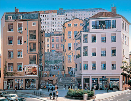 Mur peint en trompe-l'oeil (exposition temporaire du Musée Atelier du Trompe-l’œil  et du Décor Peint) Mur peint en trompe-l'oeil (exposition temporaire du Musée Atelier du Trompe-l’œil  et du Décor Peint)