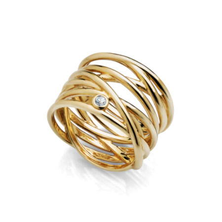 Bague "Atlas" collection Saturne AGATHA.