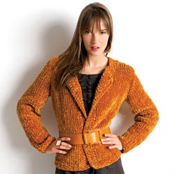 veste tricot au point jersey et point de riz © Bergère de France veste tricot au point jersey et point de riz © Bergère de France