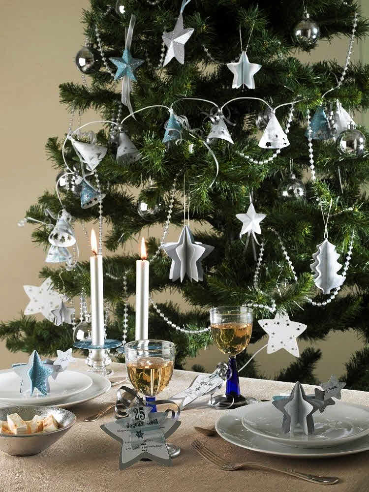 Zoom décor de Noël bleuté par Fiskars