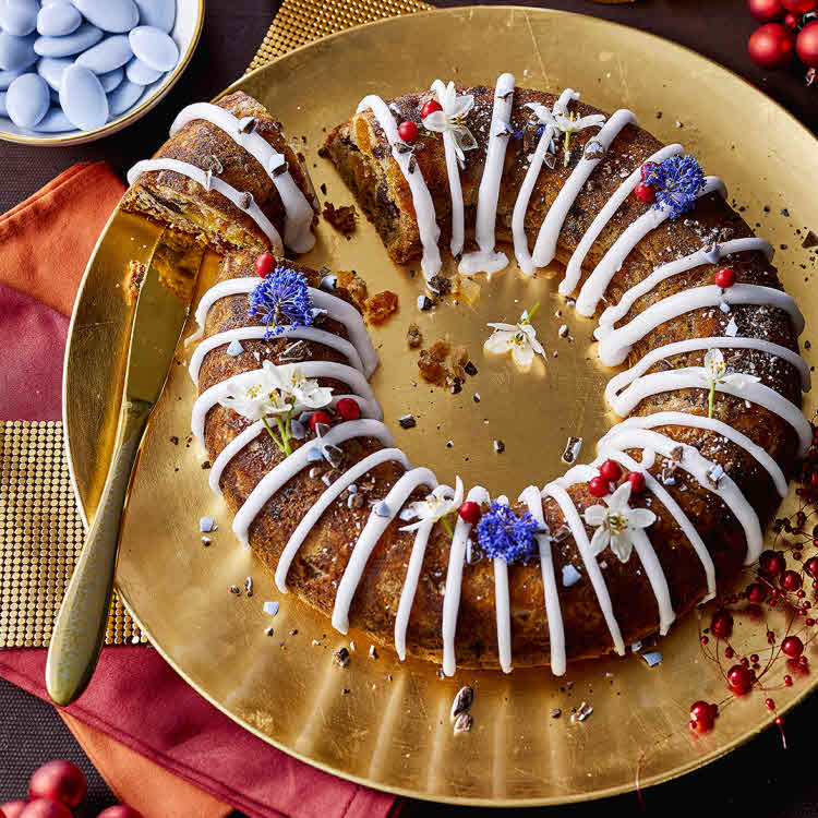 Recette du chef Éric Reithler : gâteau de Noël croquant aux fruits secs.