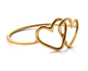 Bague 'I love you' en or jaune de Géraldine Valluet Bague 'I love you' en or jaune de Géraldine Valluet