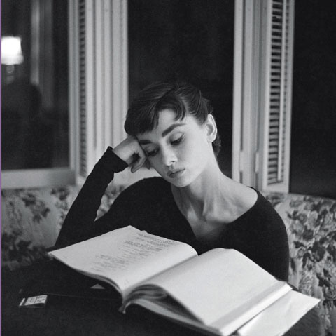 Audrey Hepburn sur le tournage de Sabrina