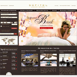 Travel d'Or de la Meilleure Home Page : le site Sofitel