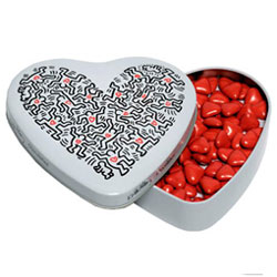 Boîte Keith Haring en métal motif Baby avec chocolats Boîte Keith Haring en métal motif Baby avec chocolats