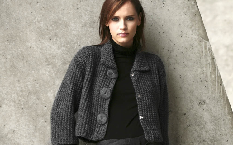 Modèle gratuit expliqué : veste paletot au point de sable © Phildar. Modèle gratuit expliqué : veste paletot au point de sable © Phildar.