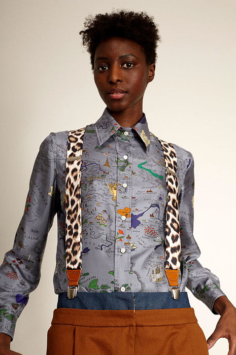 Imprimé léopard : bretelles Le PRESTIC OUISTON - Hiver 2018. Imprimé léopard : bretelles Le PRESTIC OUISTON - Hiver 2018.