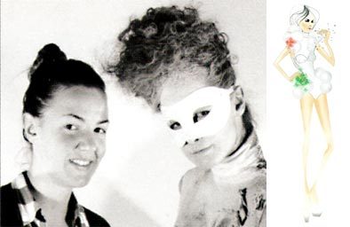 Sofie Insam avec sa création 'Shape Explosion' Sofie Insam avec sa création 'Shape Explosion'