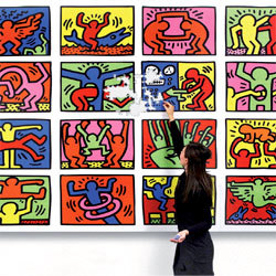 'Double Retrospect' de Keith Haring édité en puzzle par Ravensburger