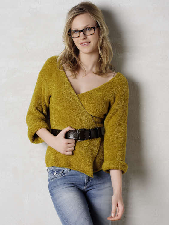 Modèle gratuit : gilet en jersey à tricoter. Création Phildar.