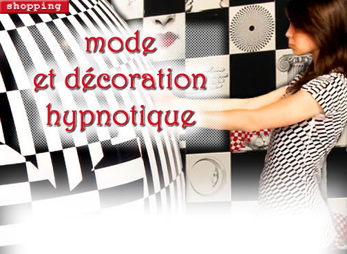 shopping mode et décoration tendance hypnotique à effets d'optique - Installation espace Fendi design Beta Tank