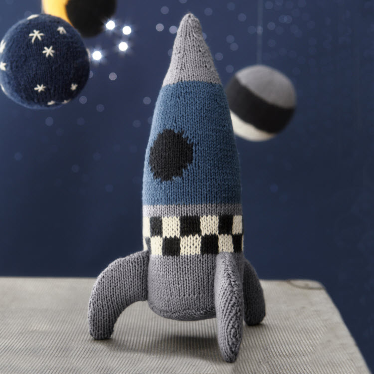Doudou fusée à tricoter - modèle expliqué - création Phildar