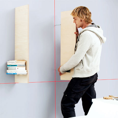 Pose d'étagères avec le Quigo de Bosch Pose d'étagères avec le Quigo de Bosch
