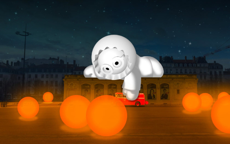 Les Anooki de la place Bellecour - Fête des Lumières : visuel 2018 © Ville de Lyon. Les Anooki de la place Bellecour - Fête des Lumières : visuel 2018 © Ville de Lyon.