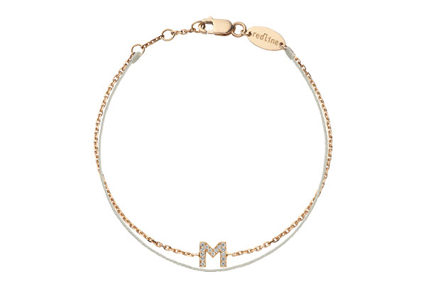 Cadeau LETTRES n° 10 - Bracelet initiale Redline. Cadeau LETTRES n° 10 - Bracelet initiale Redline.