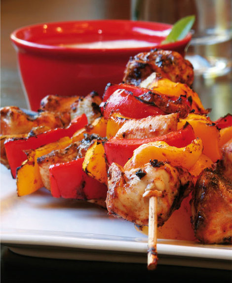 recette : brochettes de poulet cuisson barbecue