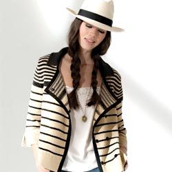 veste à rayures marines - explications gratuites sur ABCfeminin.com veste à rayures marines - explications gratuites sur ABCfeminin.com
