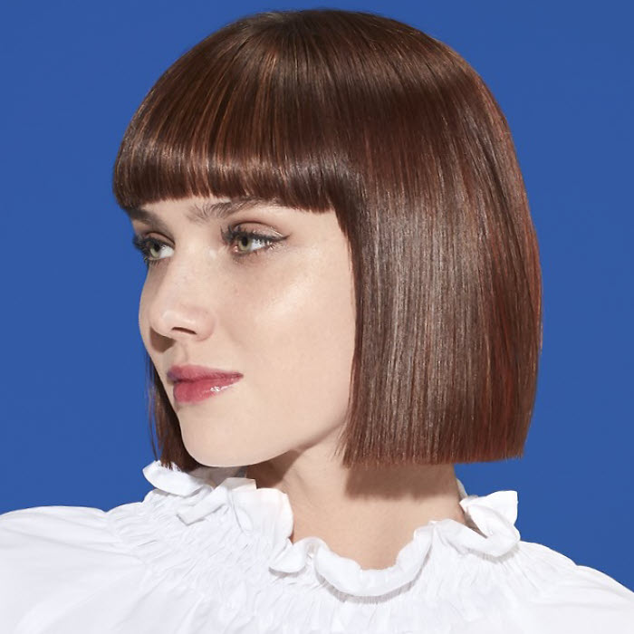 Coupe et coiffure cheveux mi-longs INTERMEDE - Printemps-été 2019.