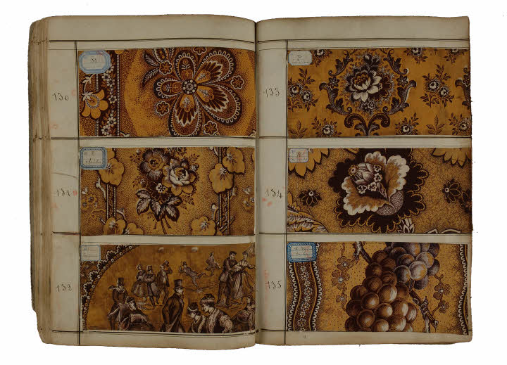 Catalogue de motifs pour cotonnades "indiennes". Corderie Vallois à Notre-Dame-de-Bondeville, près de Rouen. Catalogue de motifs pour cotonnades "indiennes". Corderie Vallois à Notre-Dame-de-Bondeville, près de Rouen.