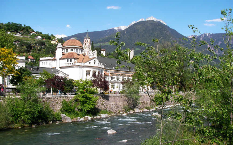 Merano et le torrent du Passirio qui traverse la ville © ABCfeminin.com.