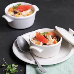 recette : blanquette de volaille au pamplemousse de Floride © FDOC recette : blanquette de volaille au pamplemousse de Floride © FDOC