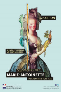 Affiche Exposition Marie-Antoinette, métamorphose d'une image. Affiche Exposition Marie-Antoinette, métamorphose d'une image.