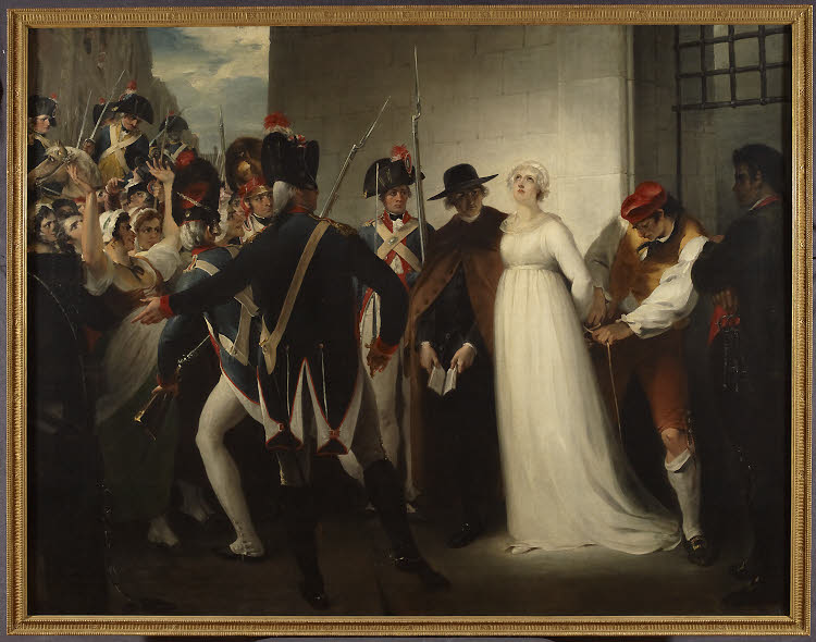 Marie Antoinette quittant la Conciergerie, le 16 octobre 1793, William Hamilton (1751-1801) © Coll. Musée de la Révolution française. © P. Berthé ou P. Cadet / Centre des monuments nationaux - Photo de presse. Marie Antoinette quittant la Conciergerie, le 16 octobre 1793, William Hamilton (1751-1801) © Coll. Musée de la Révolution française. © P. Berthé ou P. Cadet / Centre des monuments nationaux - Photo de presse.