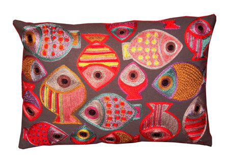 Coussin Rouge Garance Coussin Rouge Garance