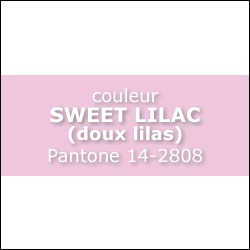 Couleur SWEET LILAC Pantone 14 -2808