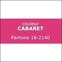 Couleur CABARET Pantone 18-2140 Couleur CABARET Pantone 18-2140