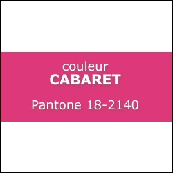 Couleur CABARET Pantone 18-2140