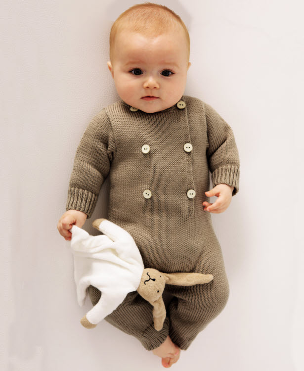 TRICOT GRATUIT - Combinaison layette au point jersey - Création Phildar TRICOT GRATUIT - Combinaison layette au point jersey - Création Phildar