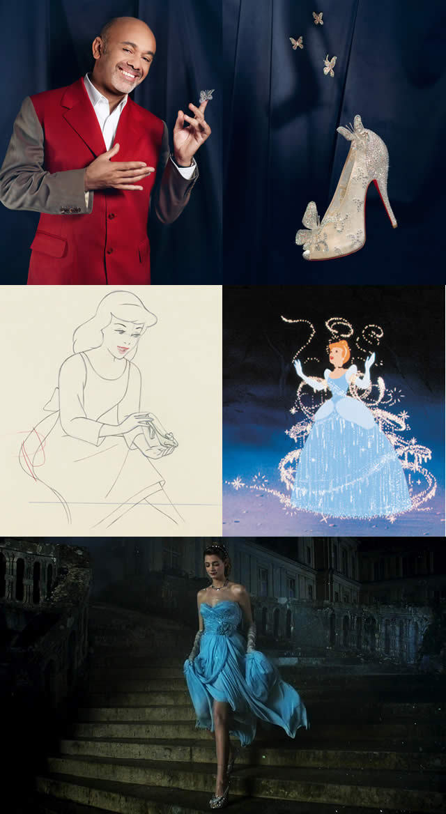 Louboutin chausse la Cendrillon de Walt Disney Louboutin chausse la Cendrillon de Walt Disney
