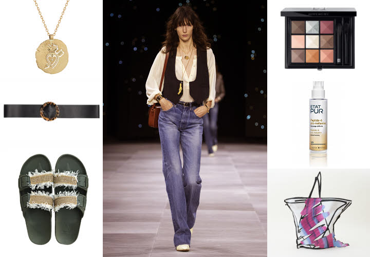 Sélection shopping autour d'un jean taille haute CELINE - Collection printemps-été 2020. Sélection shopping autour d'un jean taille haute CELINE - Collection printemps-été 2020.